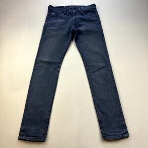 Scotch & Soda Jeans Mens 29x32 Blue Denim Slim Straight Fit Dark Wash Button Fly